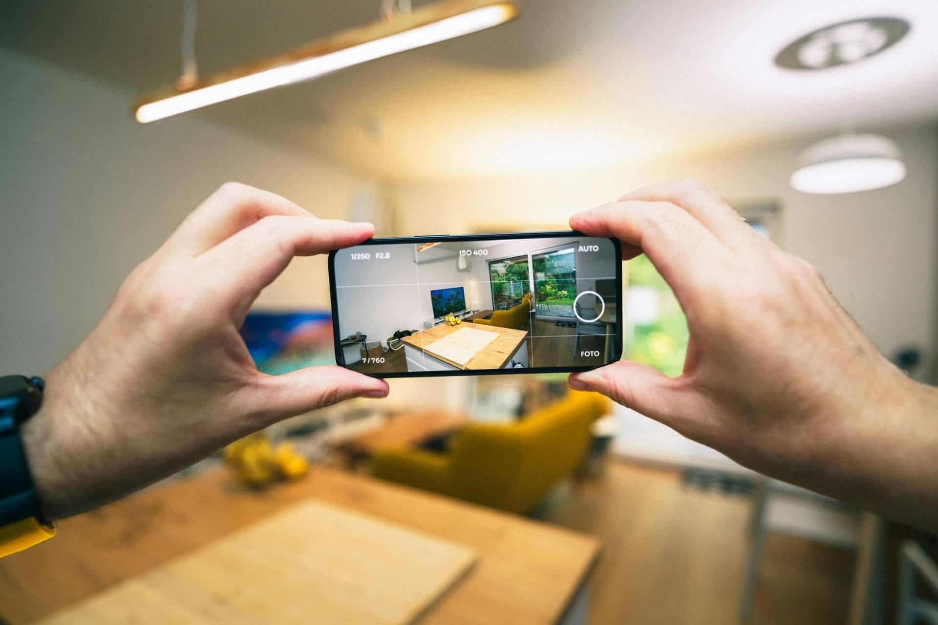 man documenting his home for insurance claim